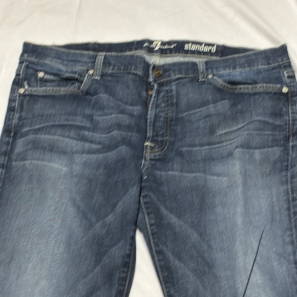 7 for all Mankind Standard Straight Leg Jeans Sz 38 - Picture 2 of 8